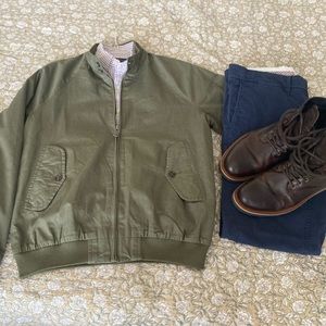 NWT Ben Sherman Green Harrington Jacket